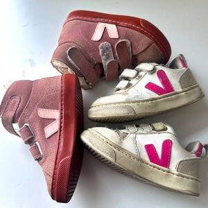 Veja Little Girls: Size US 8 Shoe Bundle- Sneakers, Leather and Suede 2-for-1!